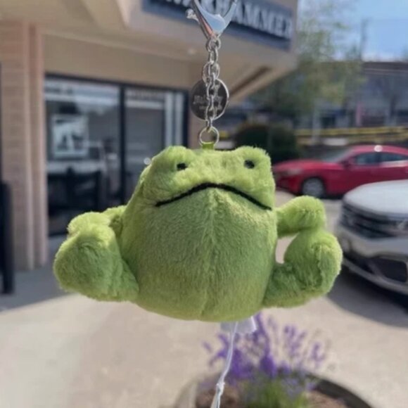 Jellycat Wawa Rain Frog Keychain Bag Charm Plush NWT and Dust Bag Gift - Picture 1 of 5